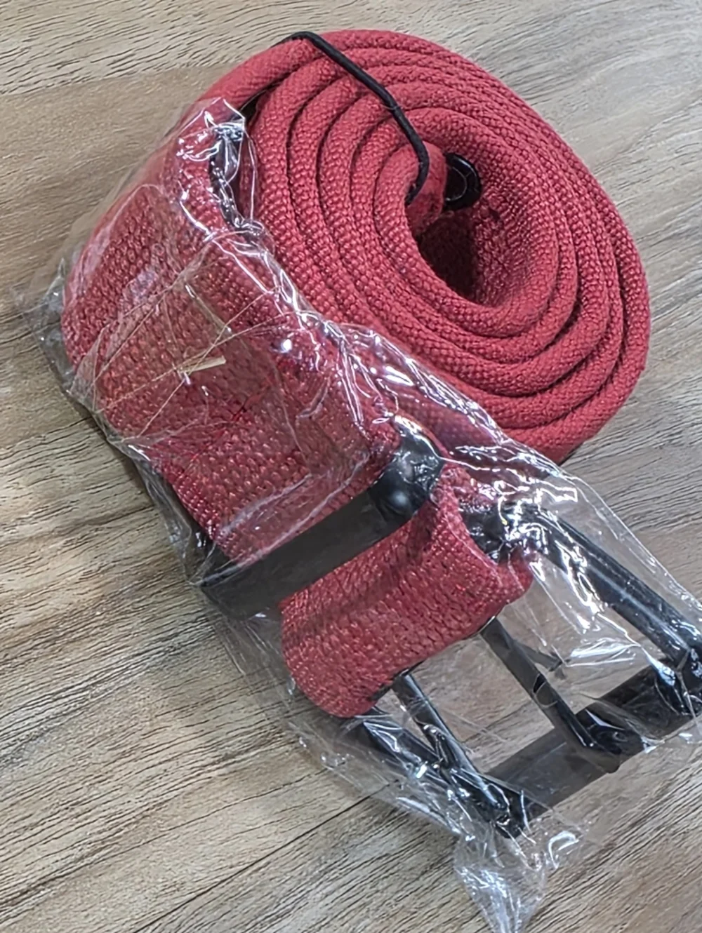 🔹️NWOT Red Double Grommet Canvas Unisex Belt Small